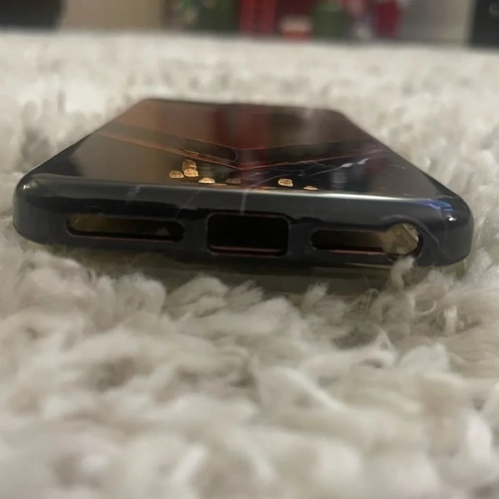 NWOT iPhone 6S / 6 / 7 / 8 Plus Rose Gold Mirror Pink Black‎ Marbled Phone Case